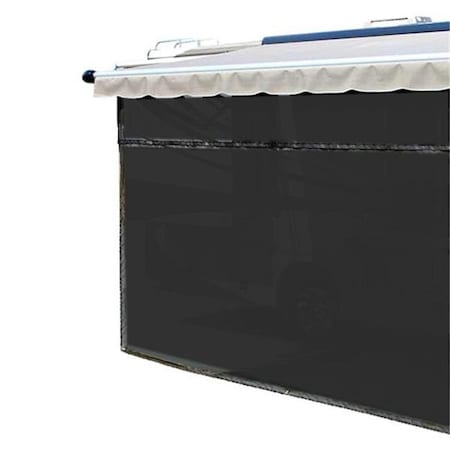 Carefree Colarado 701709 ZipBlocker 17 X 9 Ft. Polyester Black Vinyl Coating Patio Awning Front Sun Block Panel
